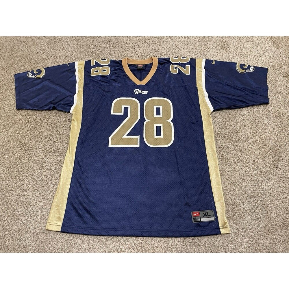 Vintage Rams Jersey Marshall Faulk XL Men’s Nike Blue St Louis LA